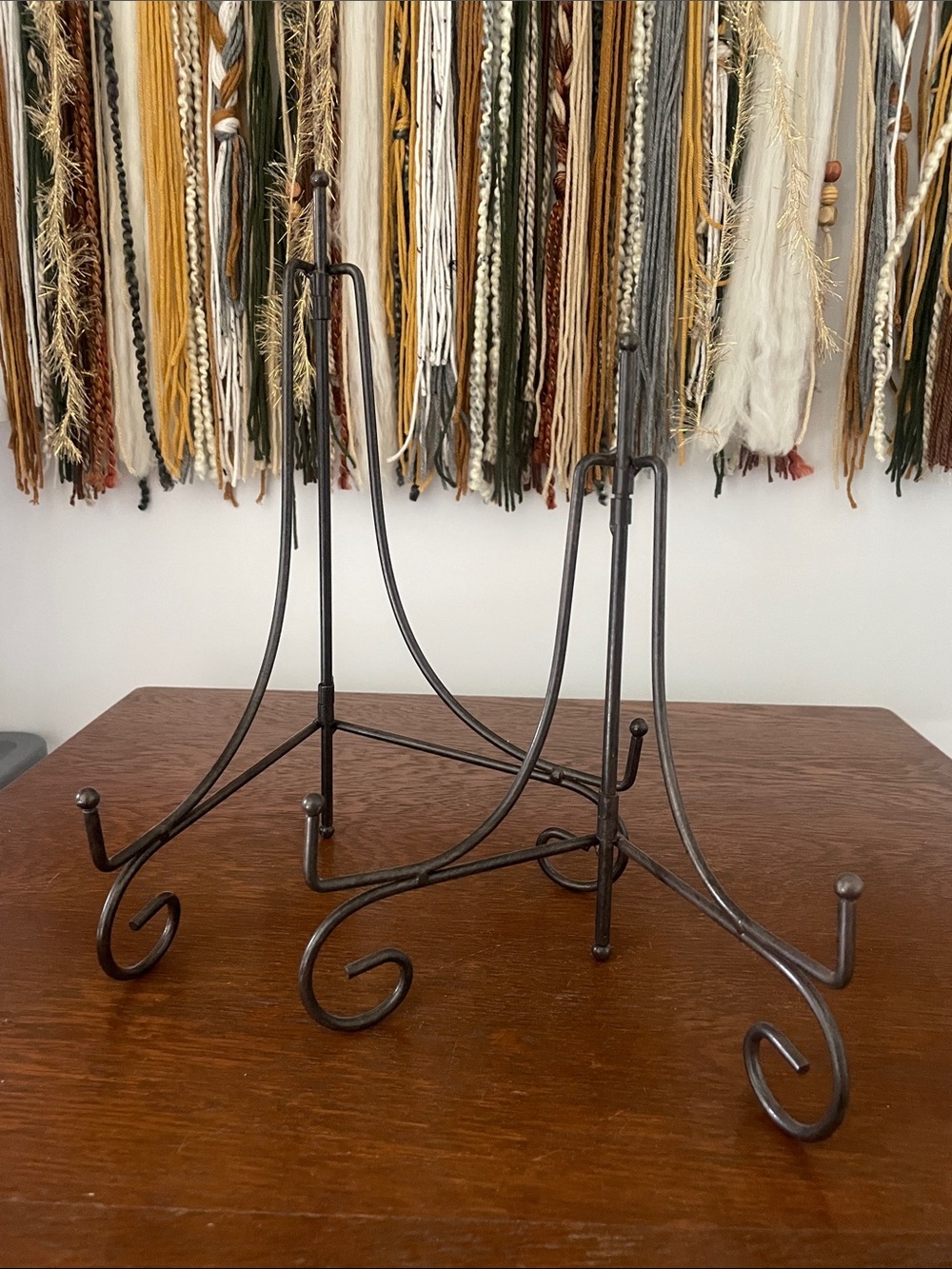 Metal Easel Display Stand in black- bronze  set of 2